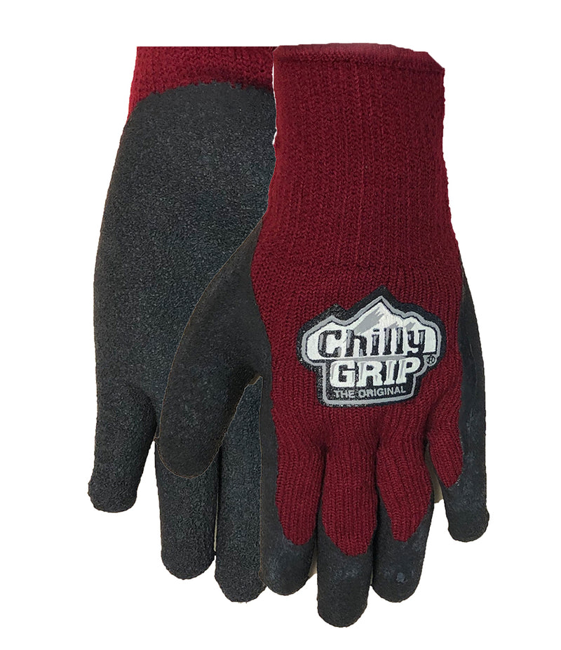 Load image into Gallery viewer, Red Steer Chilly Grip A311BG Women's Heavyweight Thermal-Lined Foam Latex Gloves, Maroon/Black
