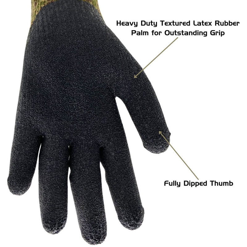 Load image into Gallery viewer, A313 Chilly Grip Camo Thermal Knit Liner, Rubber Palm, Sizes S-XL
