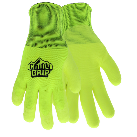 A319 Chilly Grip® Water Resistant Hi-Vis Thermal Gloves, Sizes S-XXL
