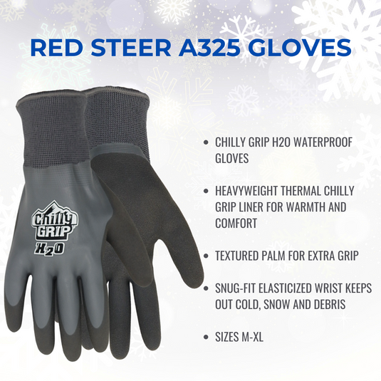 A327 Chilly Grip® H2O Waterproof Thermal Insulated Gloves 2 PK
