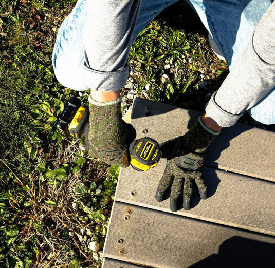 A313 Chilly Grip Camo Thermal Knit Liner, Rubber Palm, Sizes S-XL